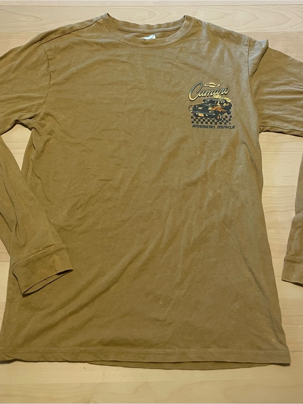 Camaro Graphic Long Sleeve Tee - Brown